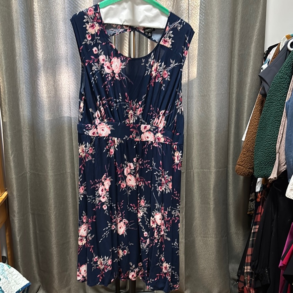 Floral Navy Dress